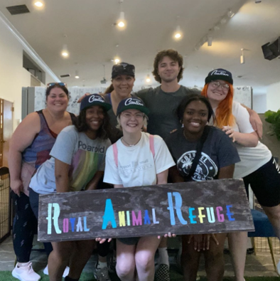 Central Casting Georgia team members volunteer day with the Royal Animal Refuge.