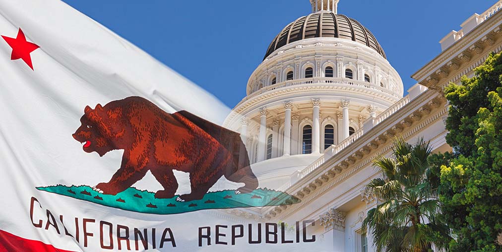 California state capitol and flag-tax incentive increase support