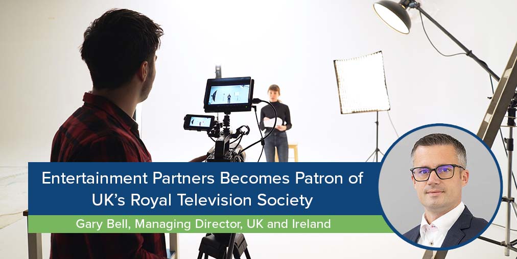 Entertainment Partners Becomes Patron of UK’s Royal Television Society-Camera operator and actor on set