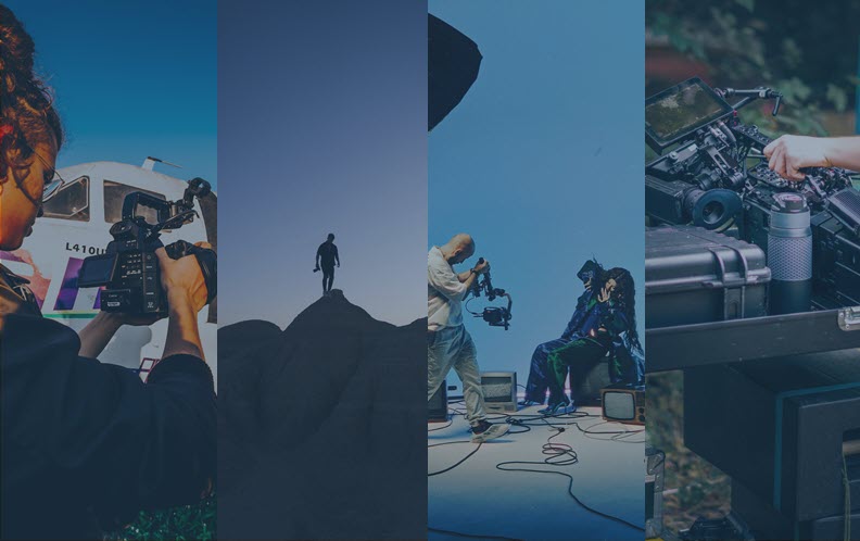 Collage of multiple Indie production shoots