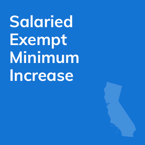 Salaried Exempt Minimum Increase