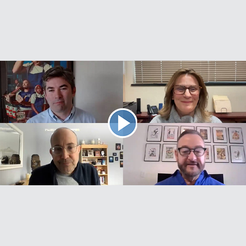 Webinar panelists Illinois film incentive with video play button