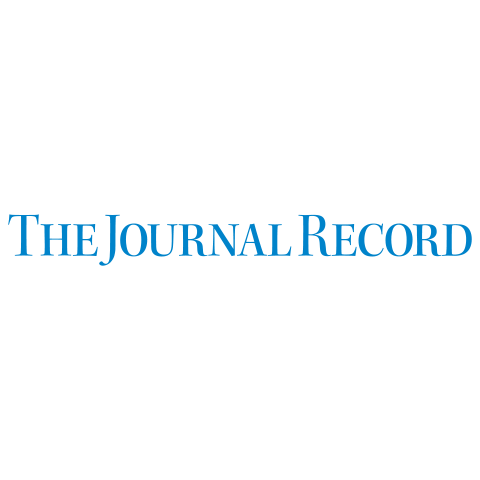 Thumbnail-The Journal Record Logo in blue and white