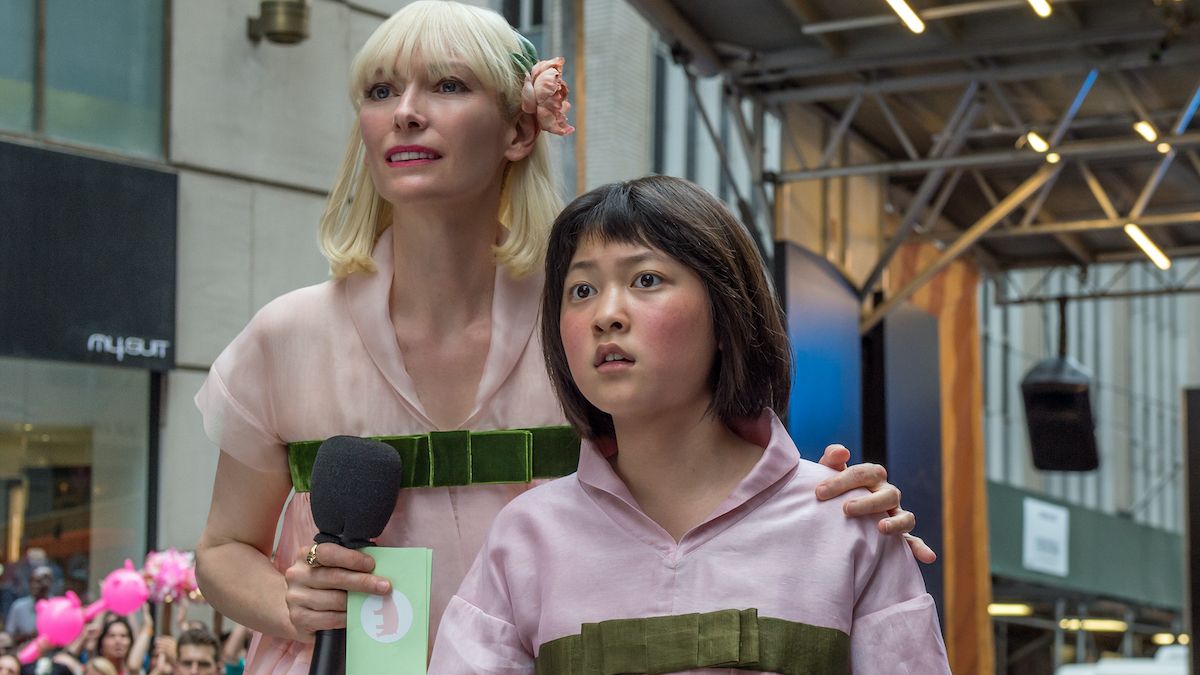 Tilda Swinton and An Seo-Hyun in Okja