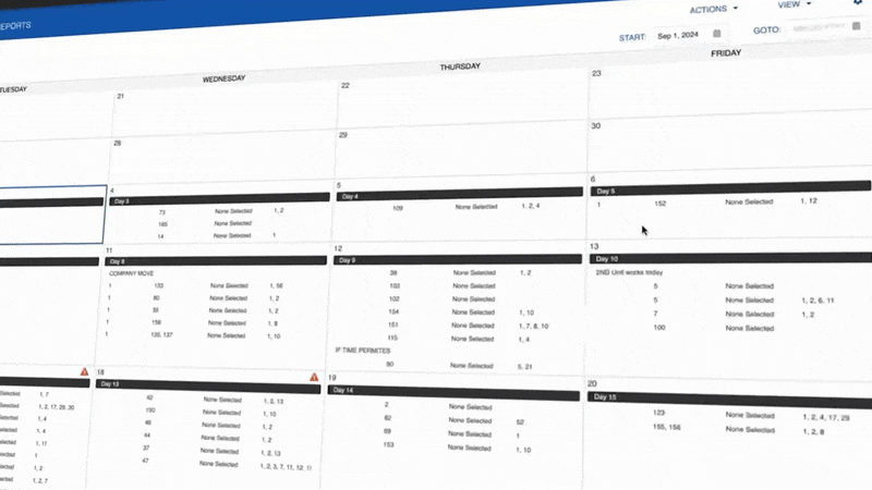 Movie Magic Scheduling Comprehensive Calendar