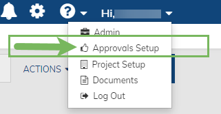 Approvals Setup