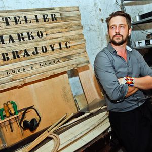 Marko Brajovic e a luminárias Luna