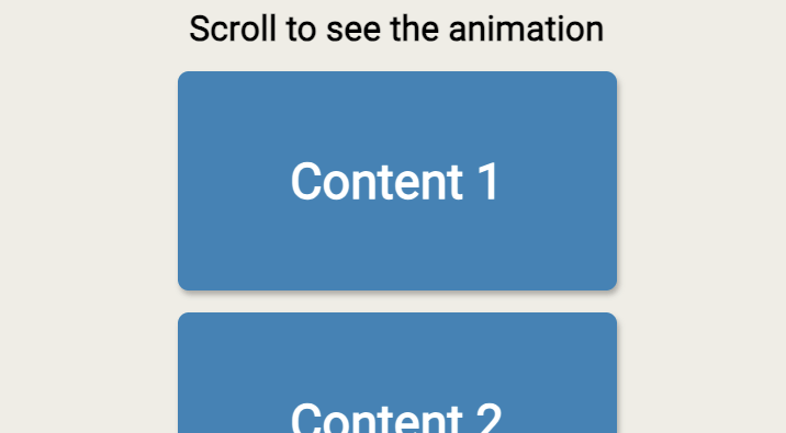 Scroll Animation (Vanilla JS)