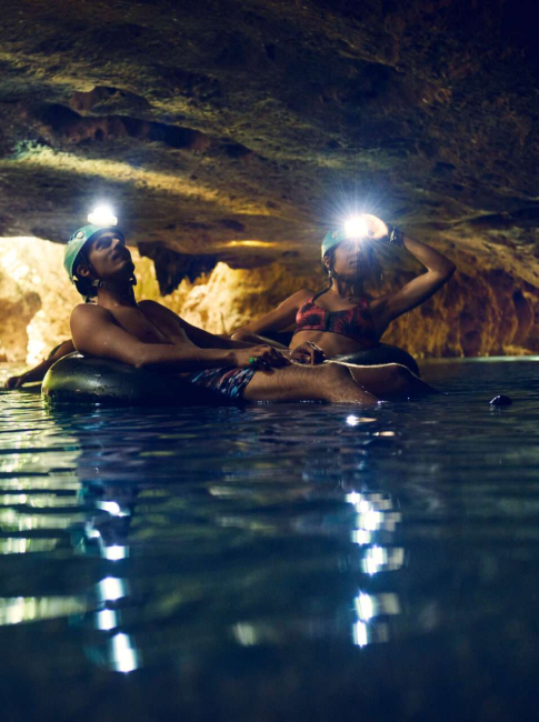 7 mile cave tubing in Belize