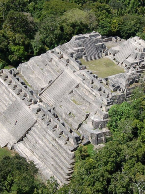 Caracol maya ruin in Belize