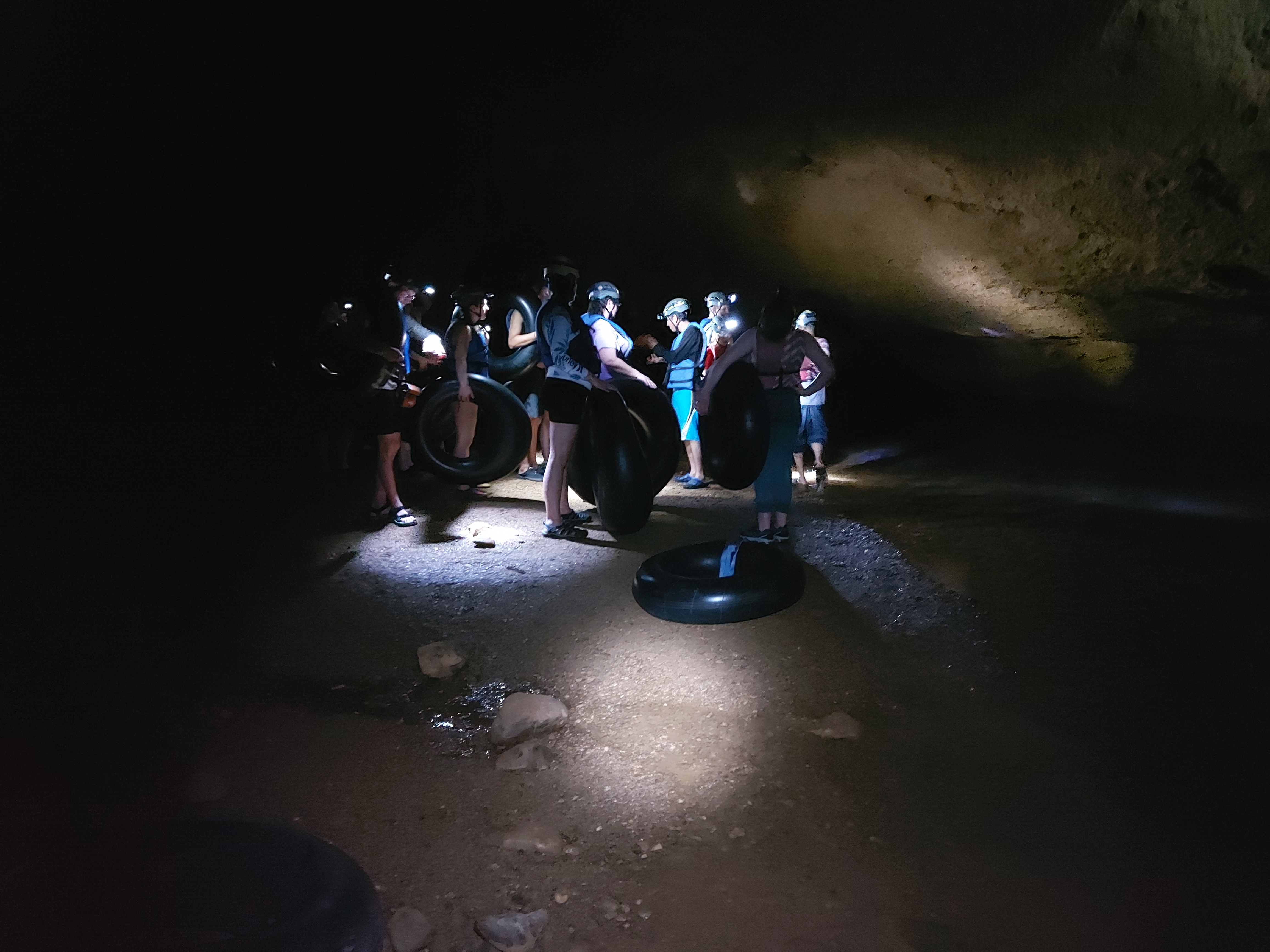 7 mile cave tubing in Belize