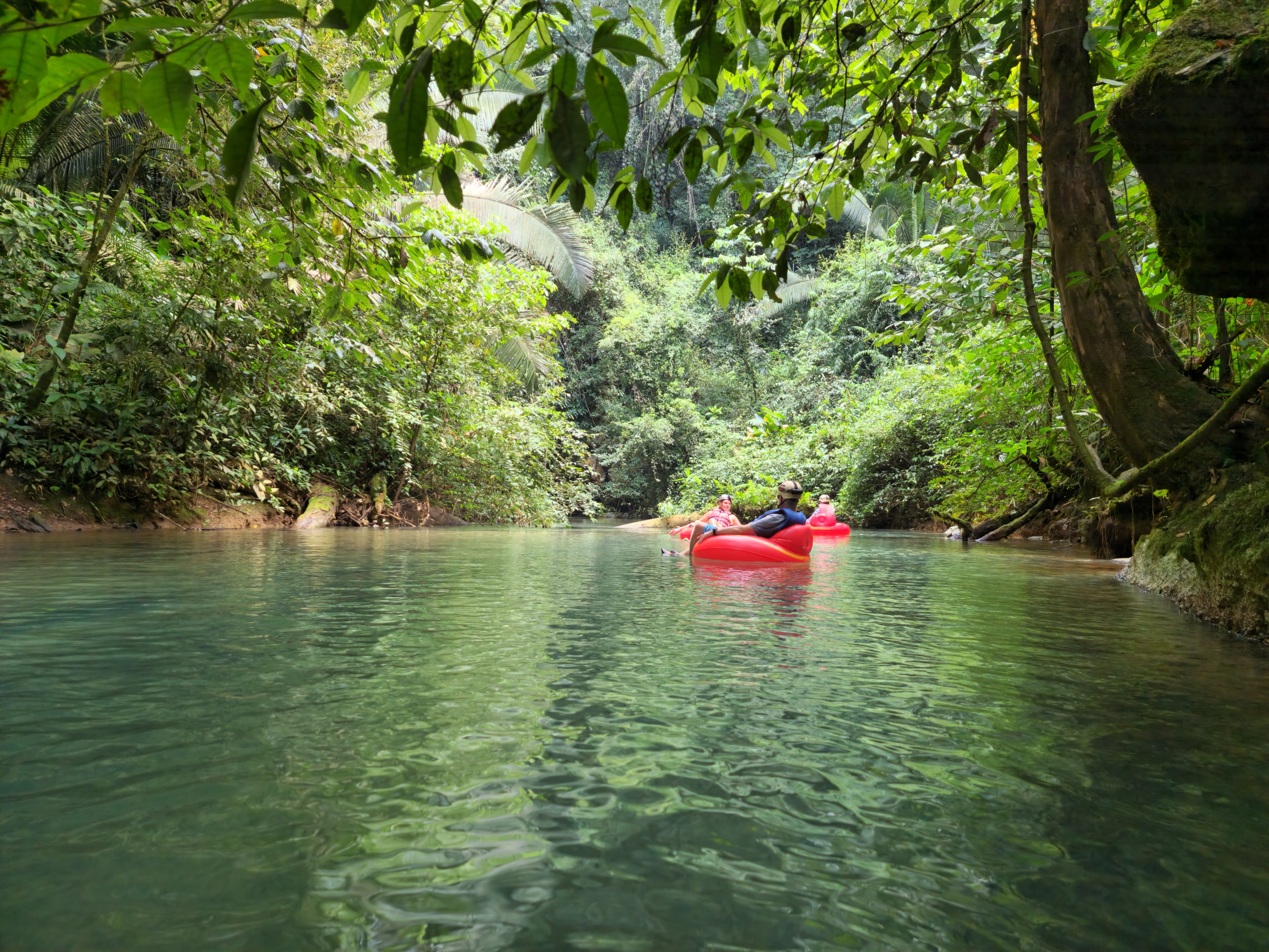 7 mile cave tubing in Belize