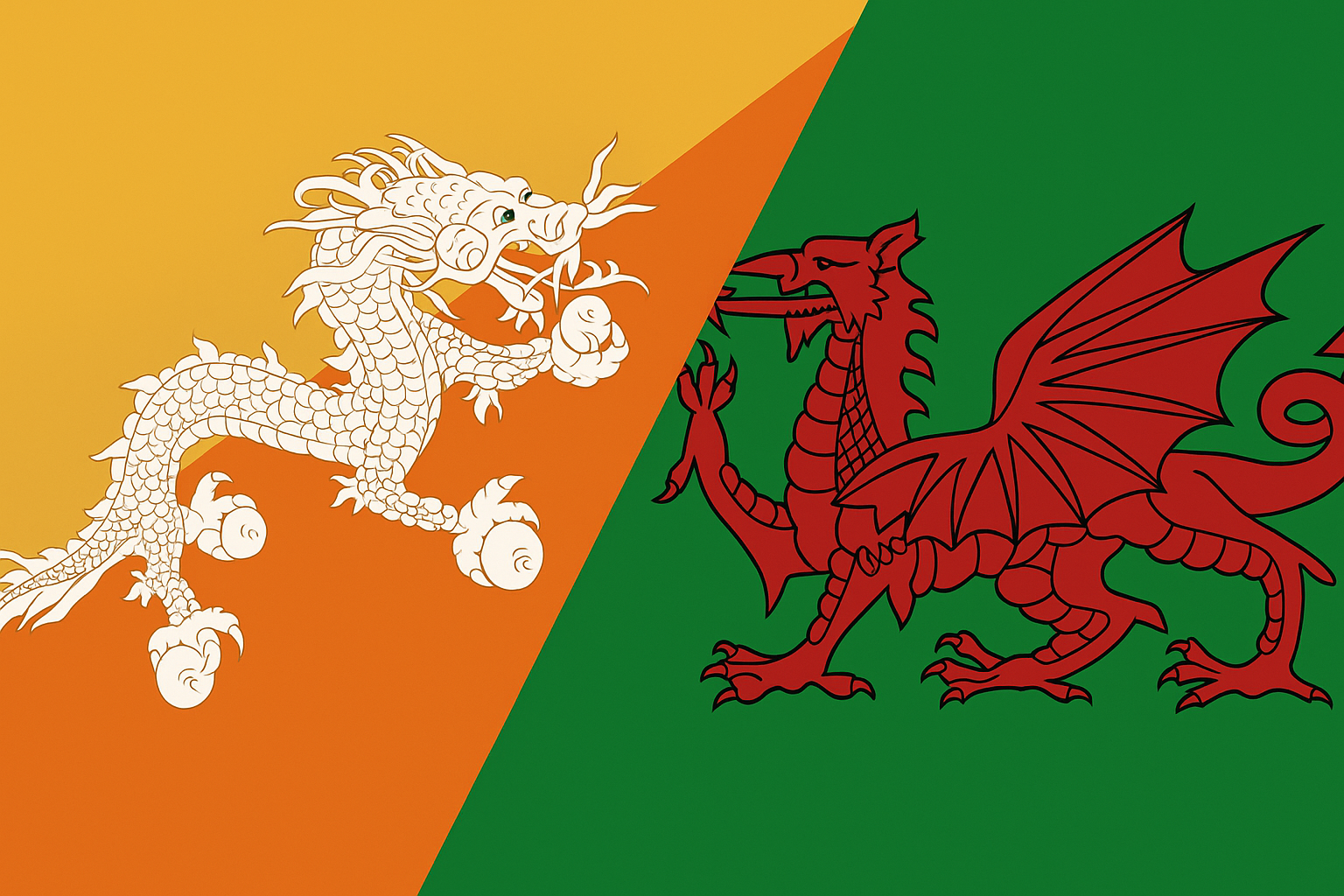 The Dragon on the Flag of Bhutan and Wales: Two Ancient Creatures, Two Completely Different Meanings
