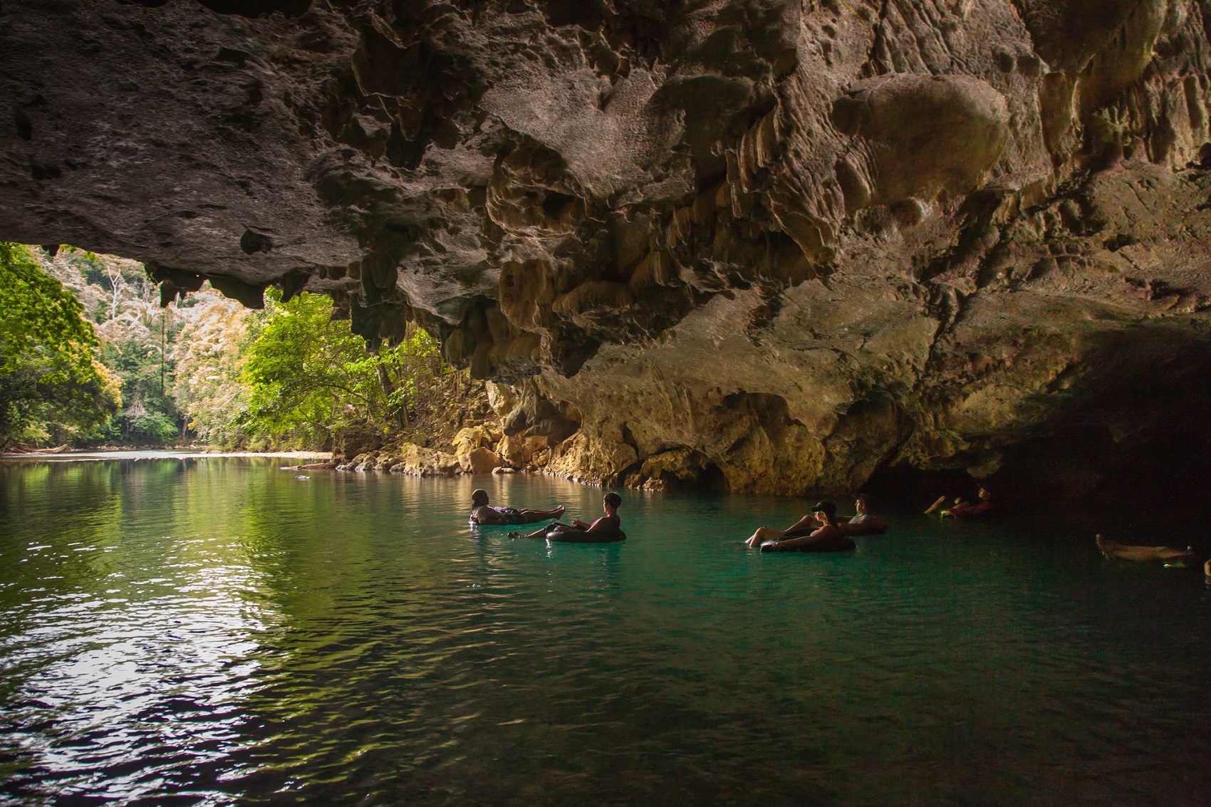 cave tubing in belize