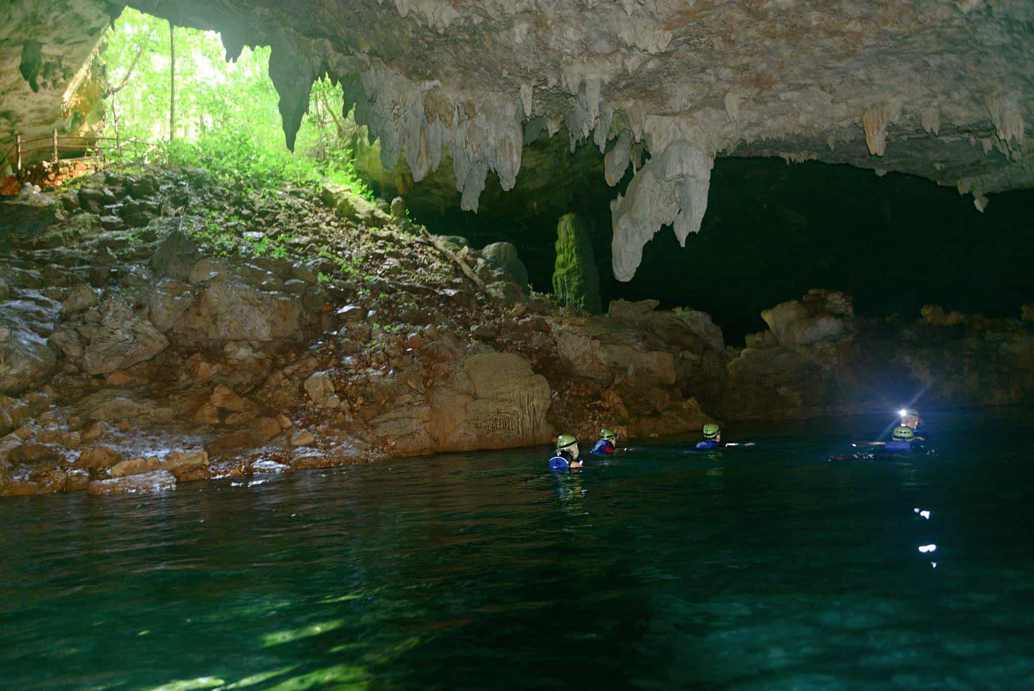 cave tubing in belize