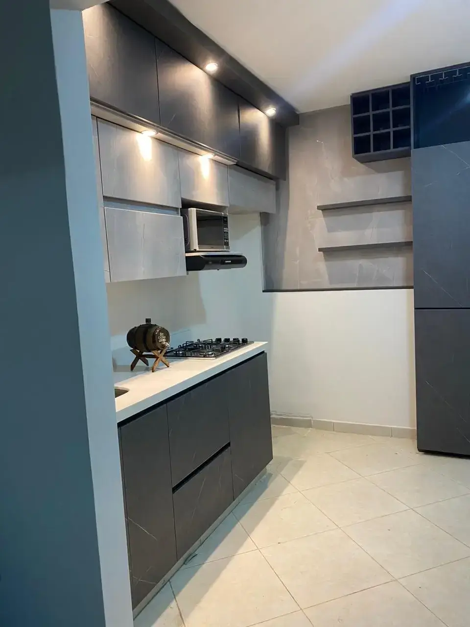 Cocina Lineal Americana con Onix 4 - Comfort Design Medellín