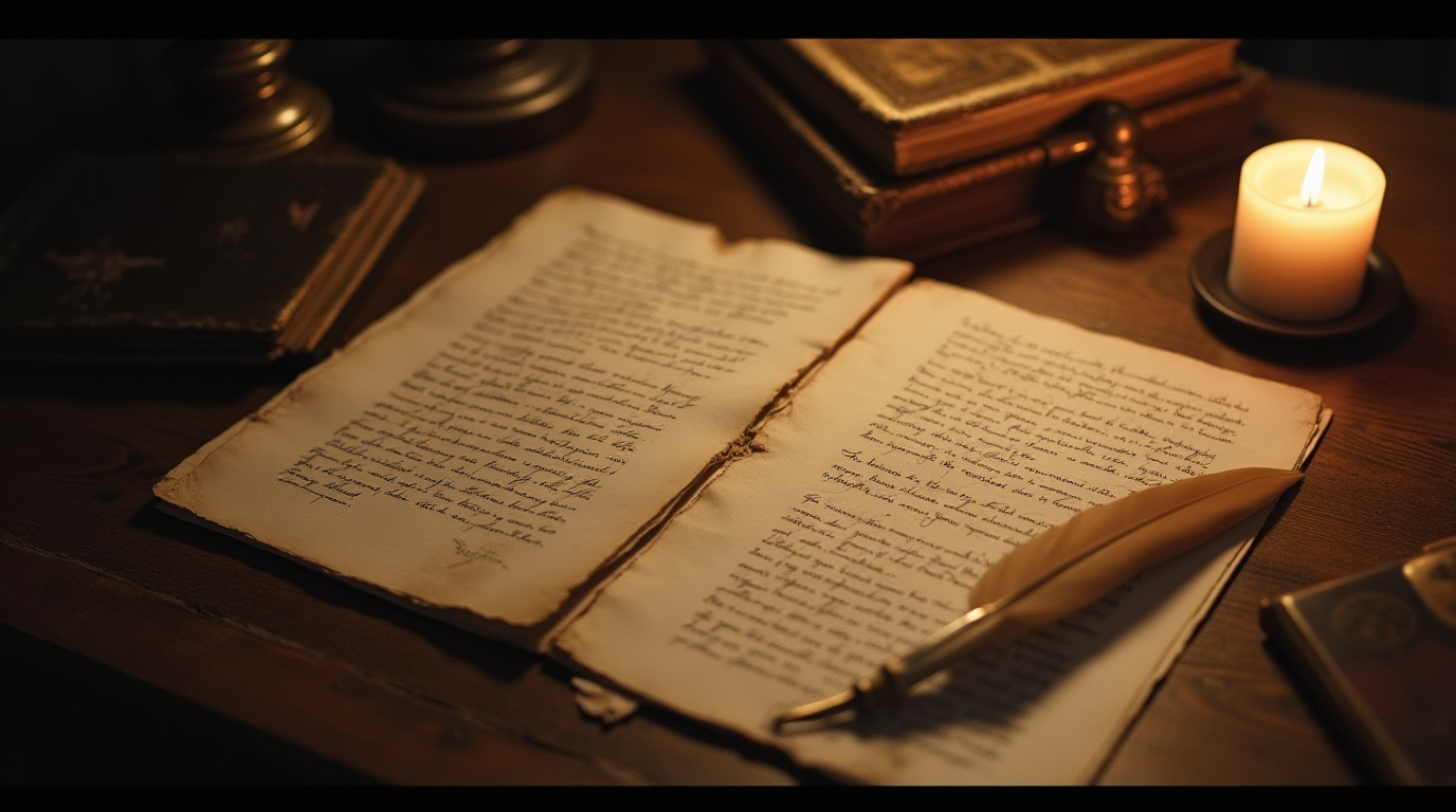 a_vintage_desk_with_scattered_old_letters_and_a_quill_pen_one_letter_is_partially_open_showing_cryp_wybo8esmzgqdwu7bfsdv_0.png