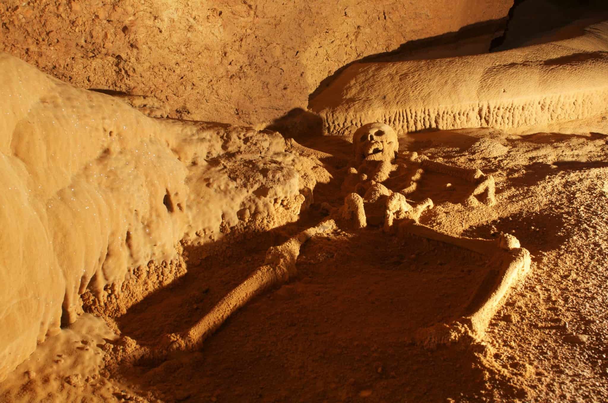 ATM Actun Tunichil Muknal Cave in Belize 