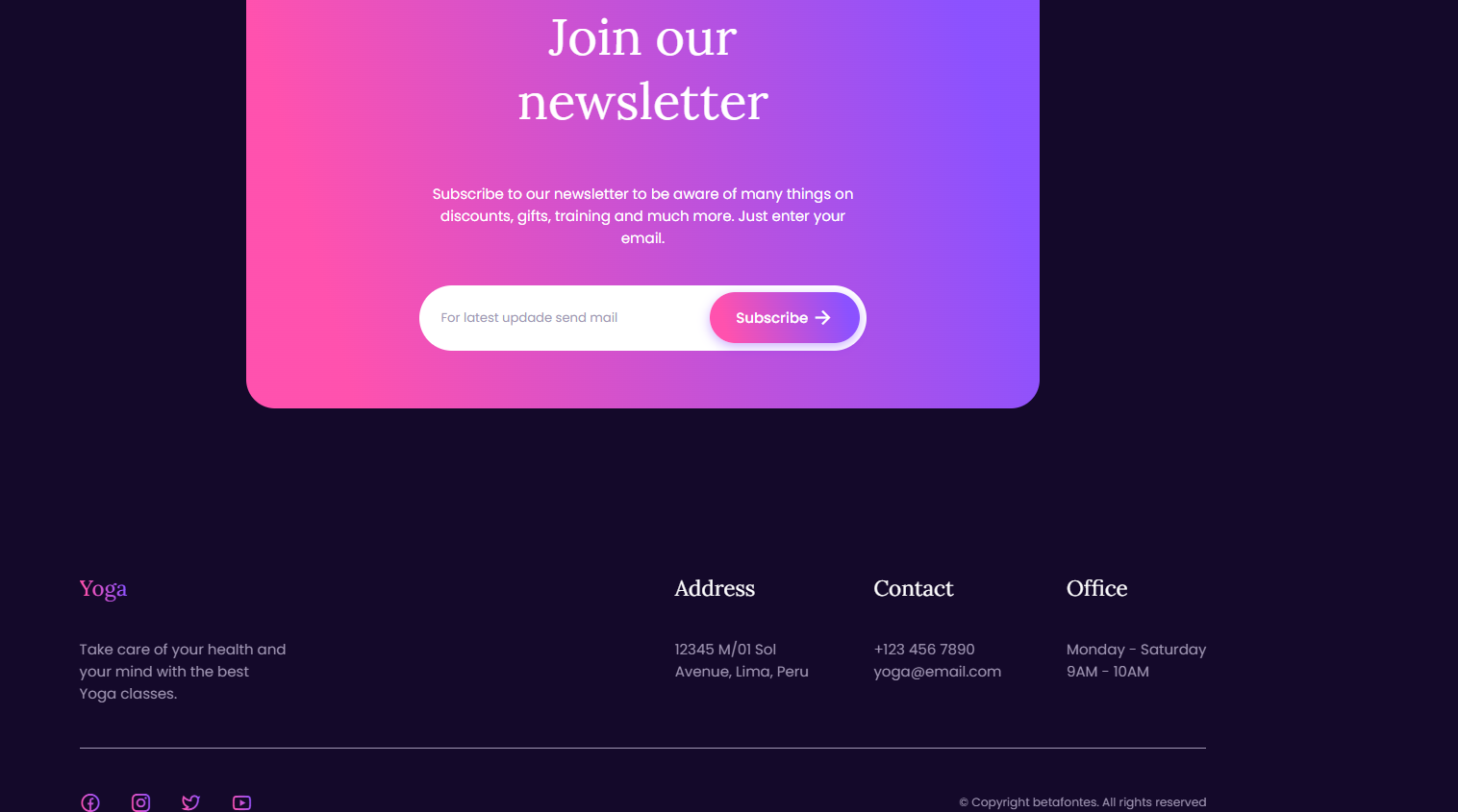 Imagem da sessão Footer