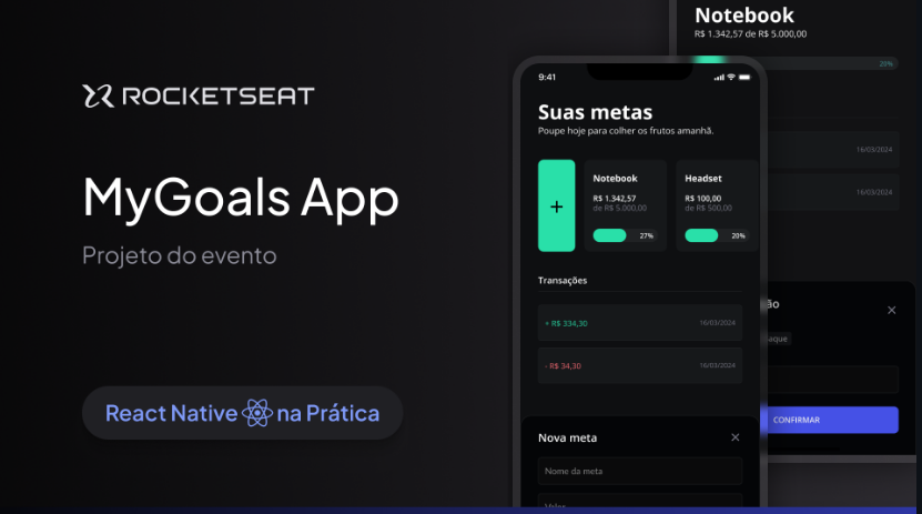 "Thumbnail do Projeto MyGoals App