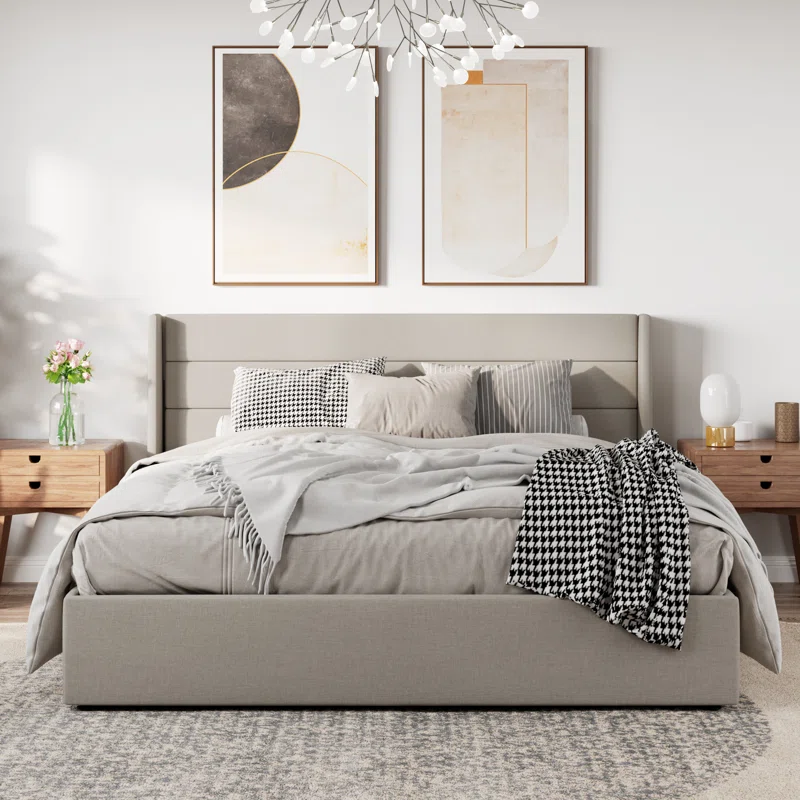 Latitude Run “Braya” Lift-Up Storage Bed – Best for Small Spaces