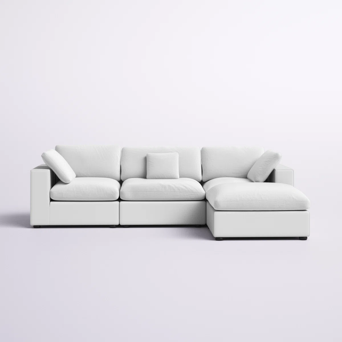 Askari 132" Feather Down Cozy Cloud Sofa