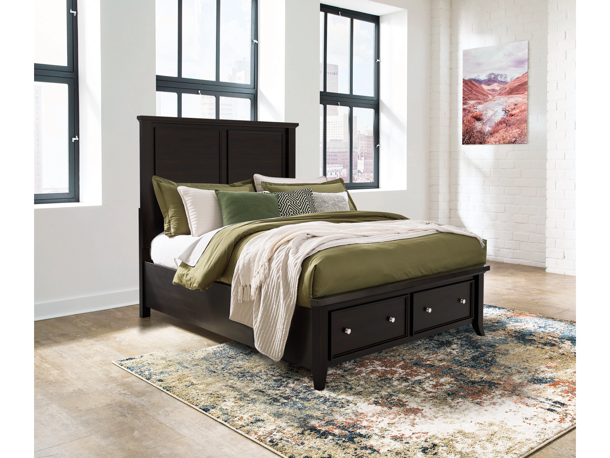 Bambori Queen Panel Storage Bed