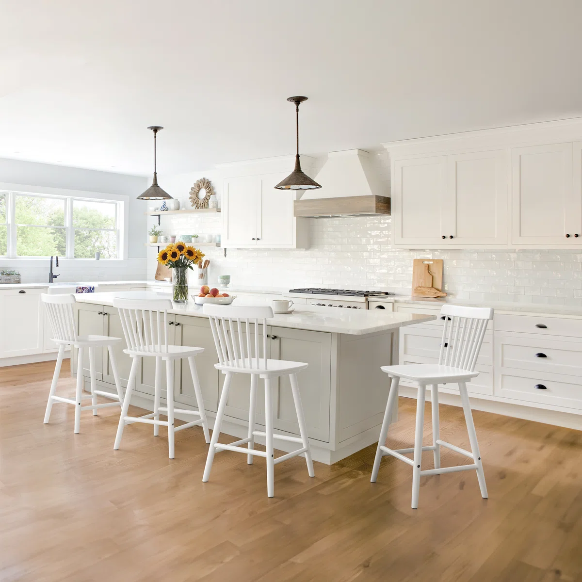 Baggett Solid Wood Counter Stool
