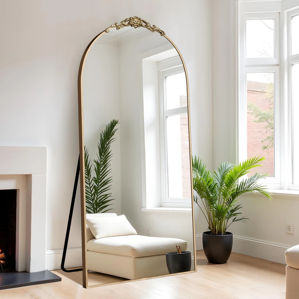 Aluminum Alloy Fine Edge Right Angle Full Length Mirror