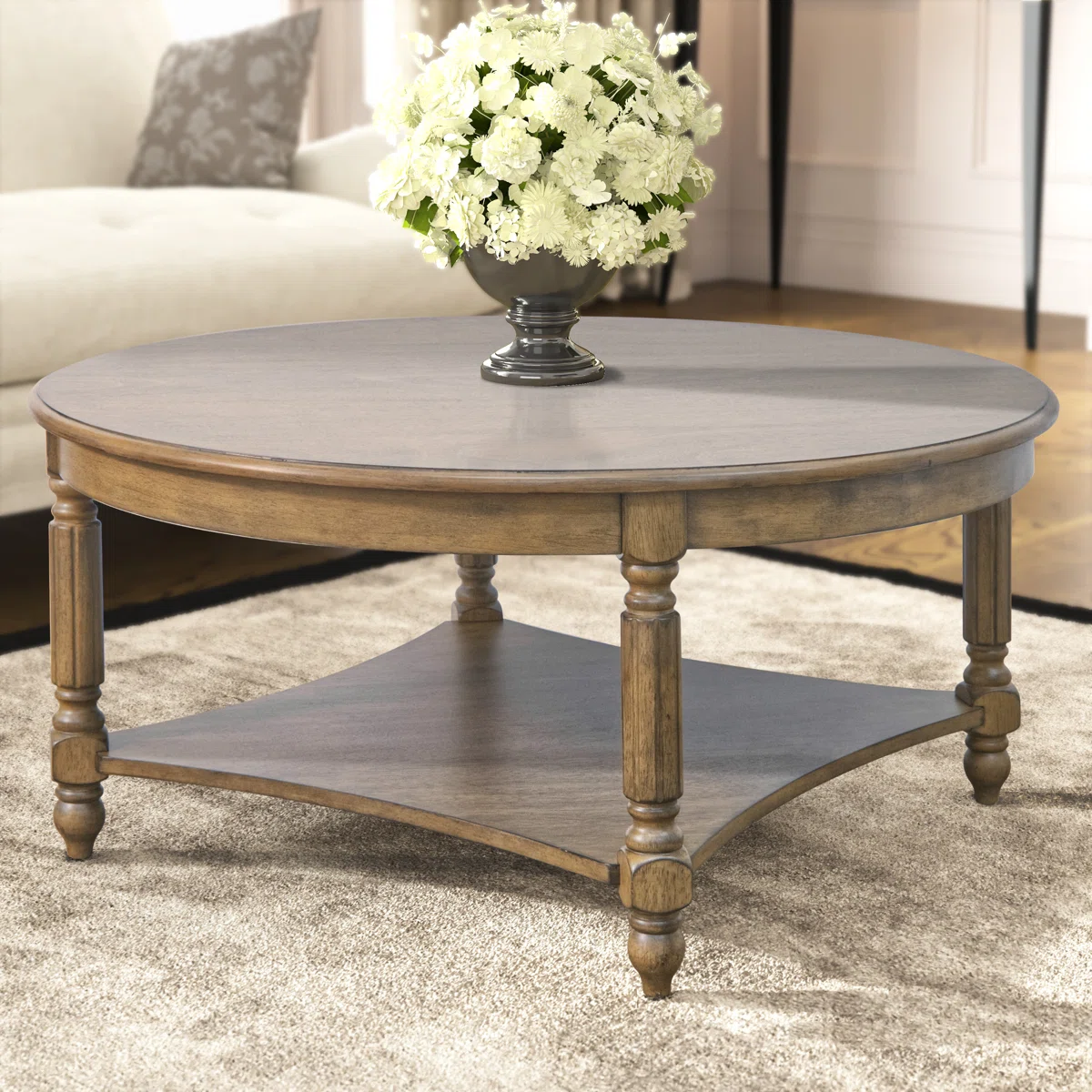 Locke Solid Wood Single Coffee Table