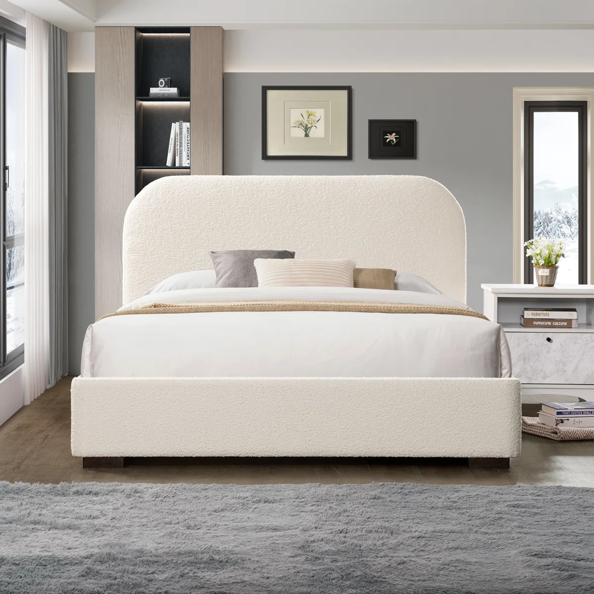 Reigen Boucle Platform Bed