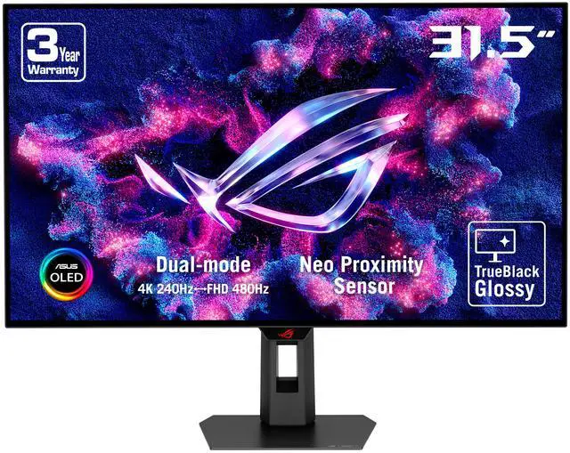 ASUS ROG Strix OLED XG32UCWMG Gaming Monitor 32" 4K(3840 x 2160) 240 Hz OLED 0.03ms(GTG) FreeSync Premium Pro & G-Sync Compatible DCI-P3 99%