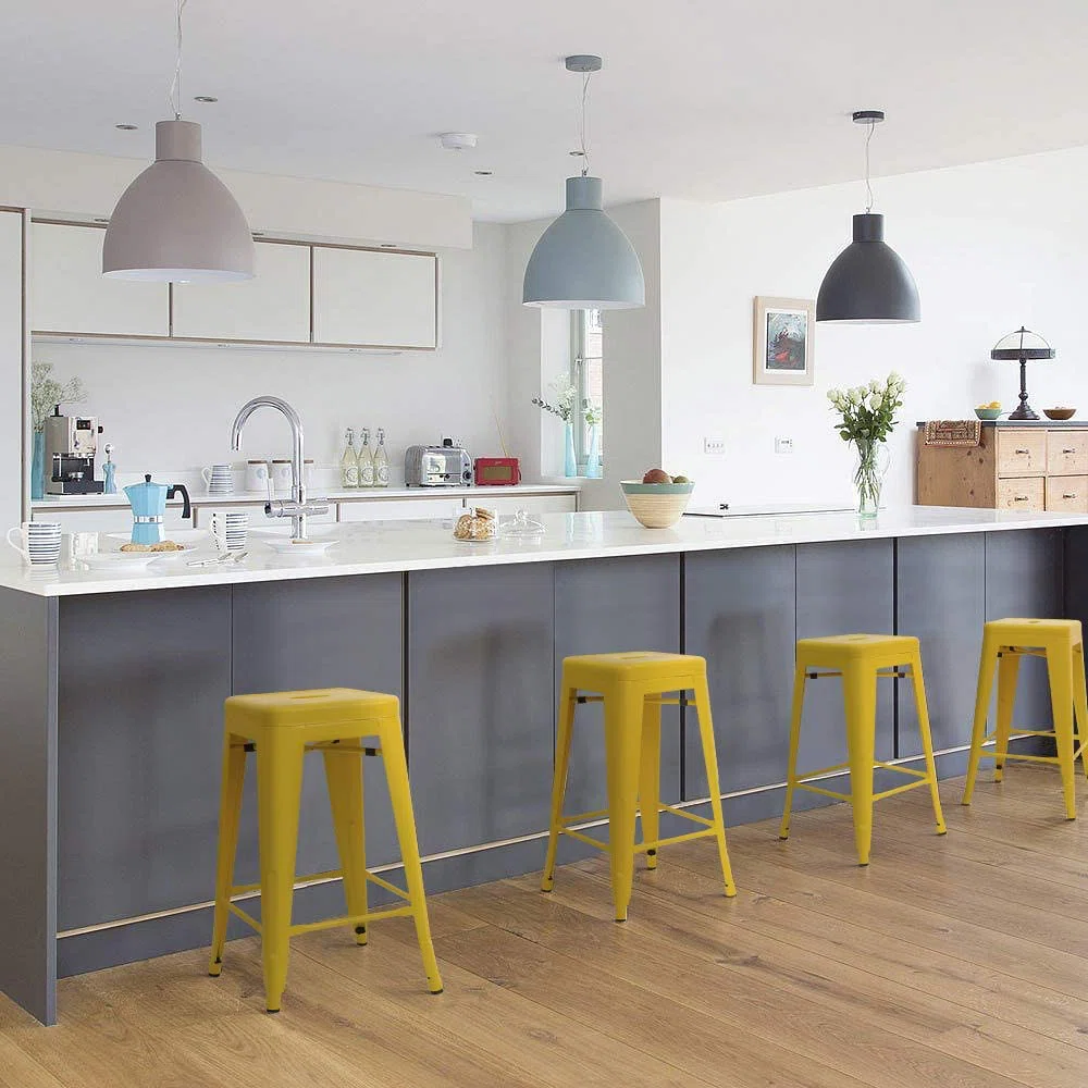 Lehman Counter Stool with Metal Frame (Set of 4)