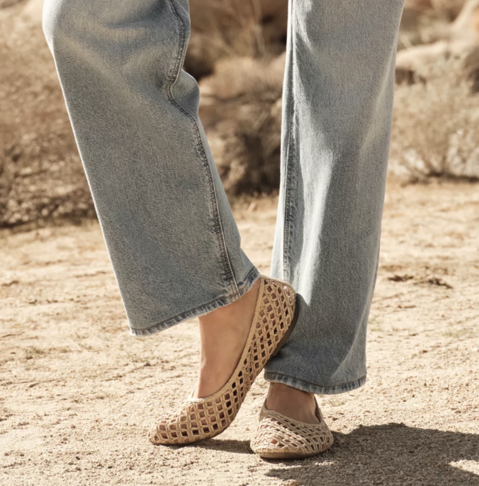 AE Raffia Ballet Flat