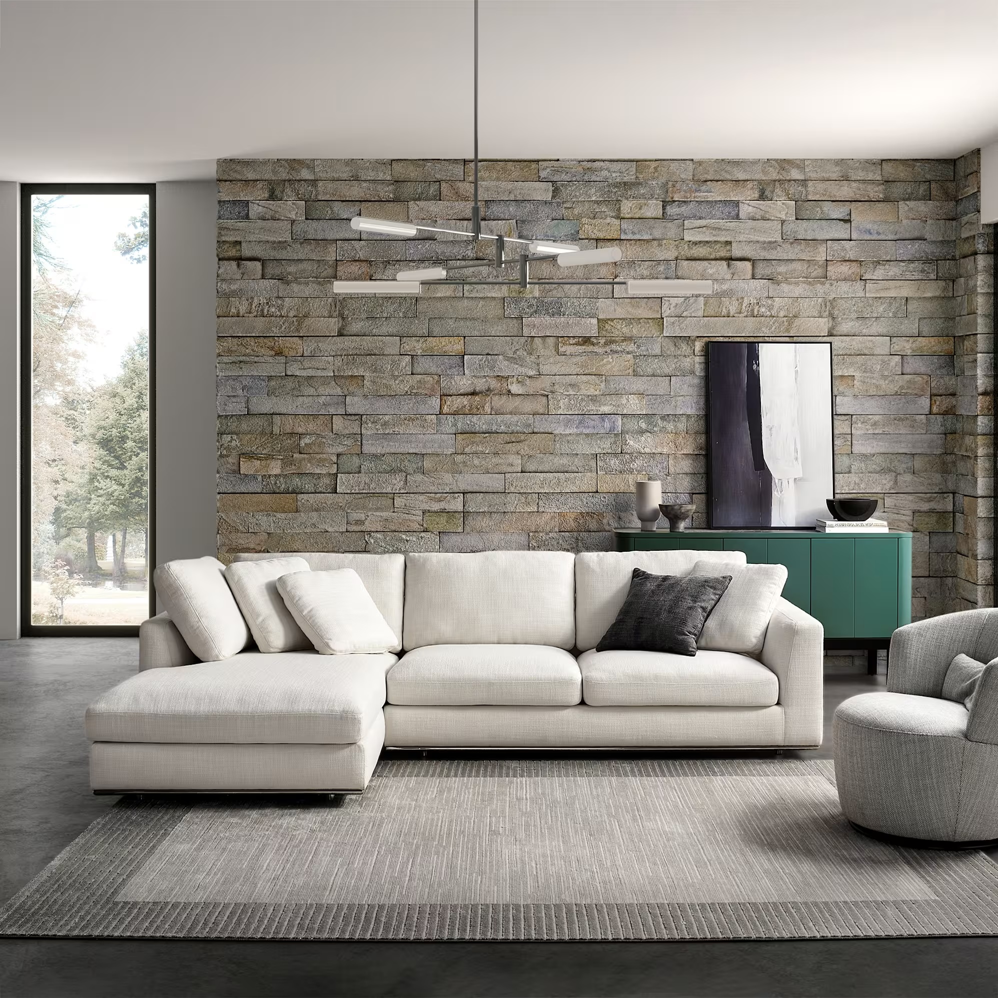 Hamilton Chaise Sectional Couch
