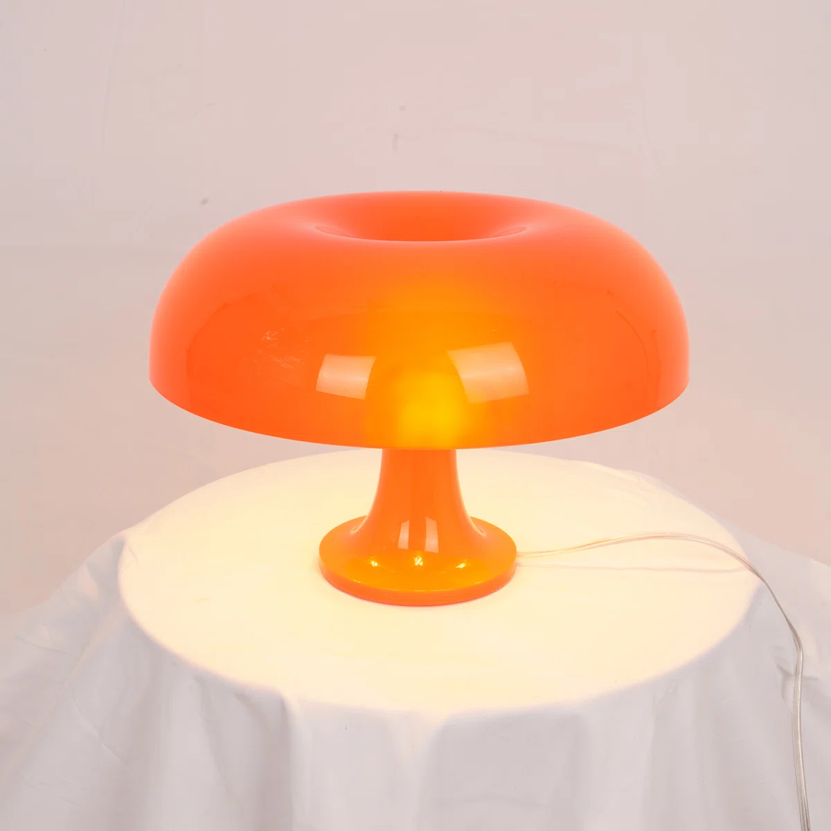 Orange Mushroom Lamp