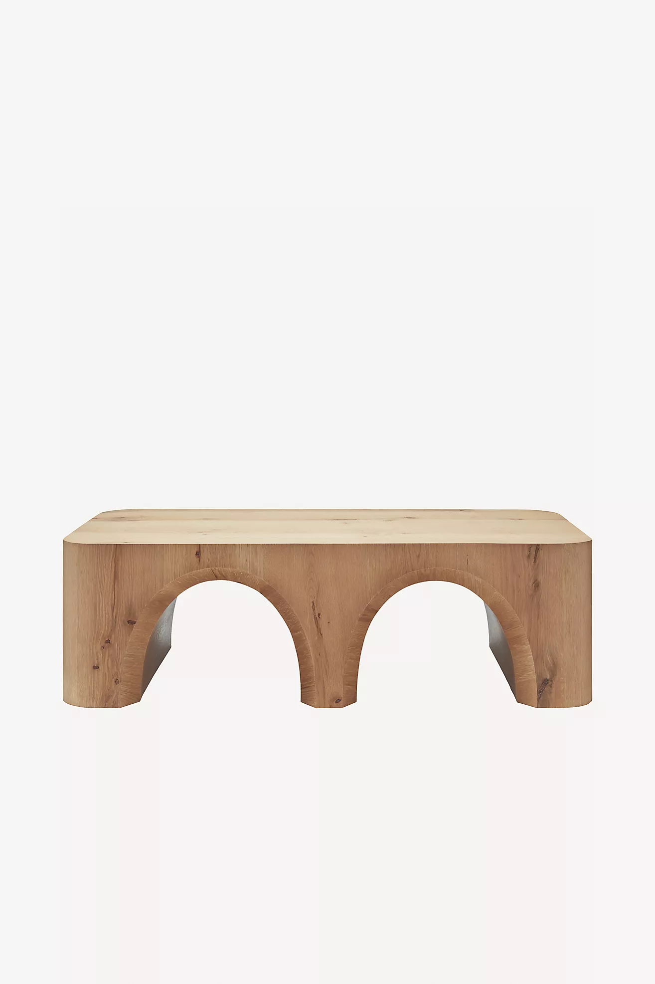 Grayson Arched Oak Coffee Table
