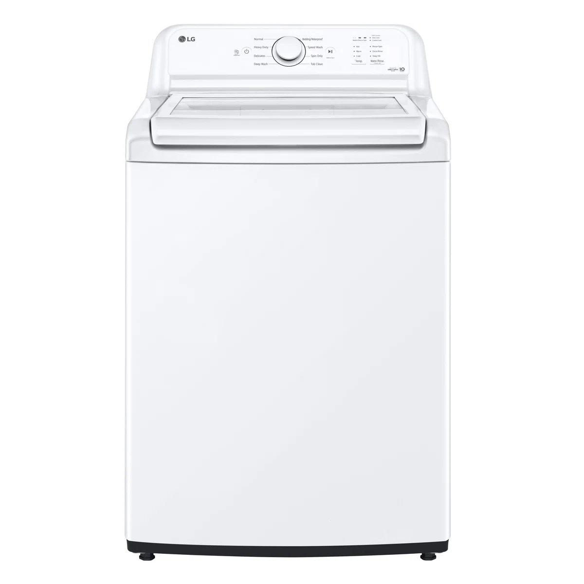 LG Top Load Washer with 4-Way Agitator® and TurboDrum®, Technology, 4.1 cu. ft. WT6105CW