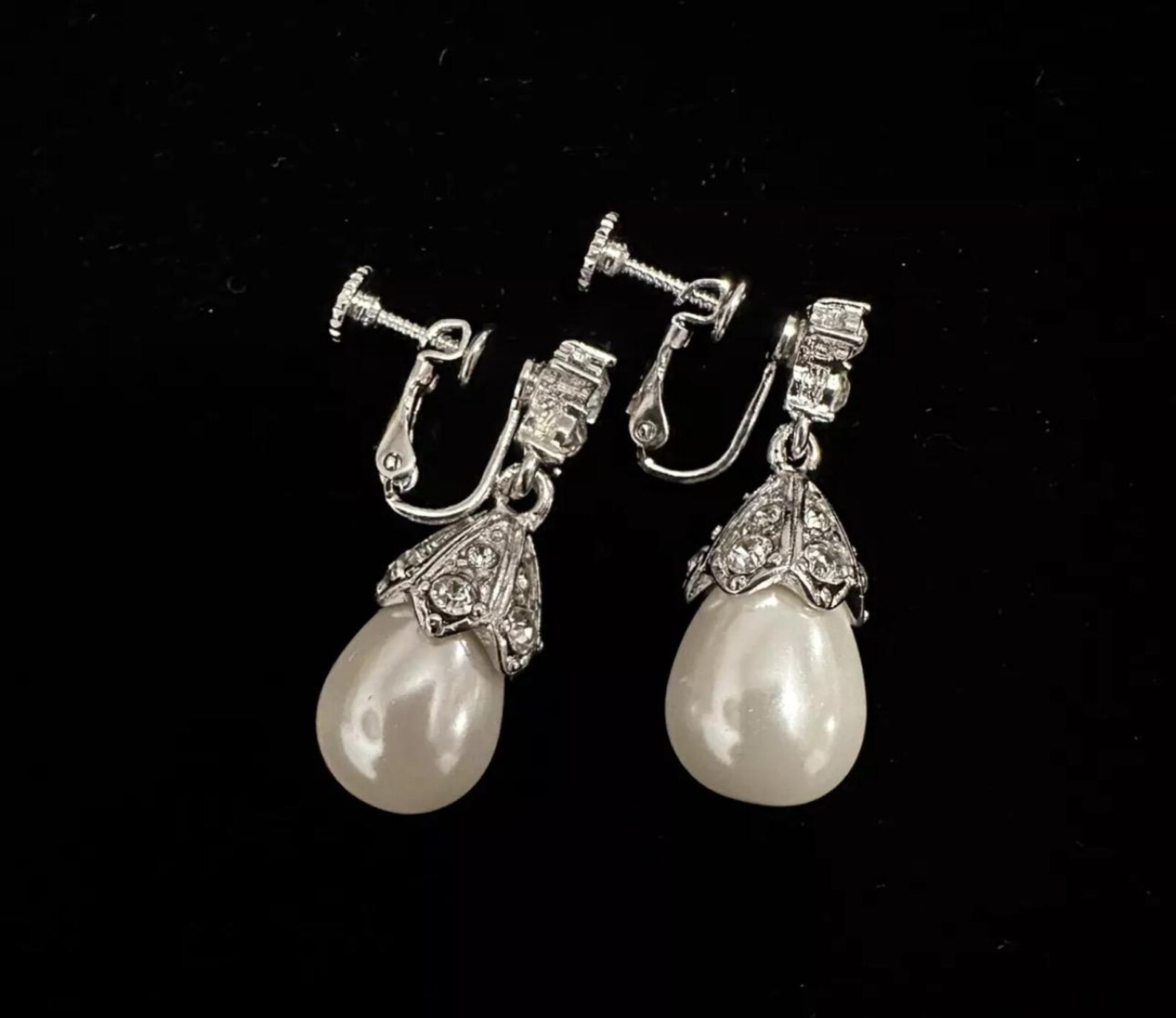 Joan Rivers Faux Pearl Drop Earrings