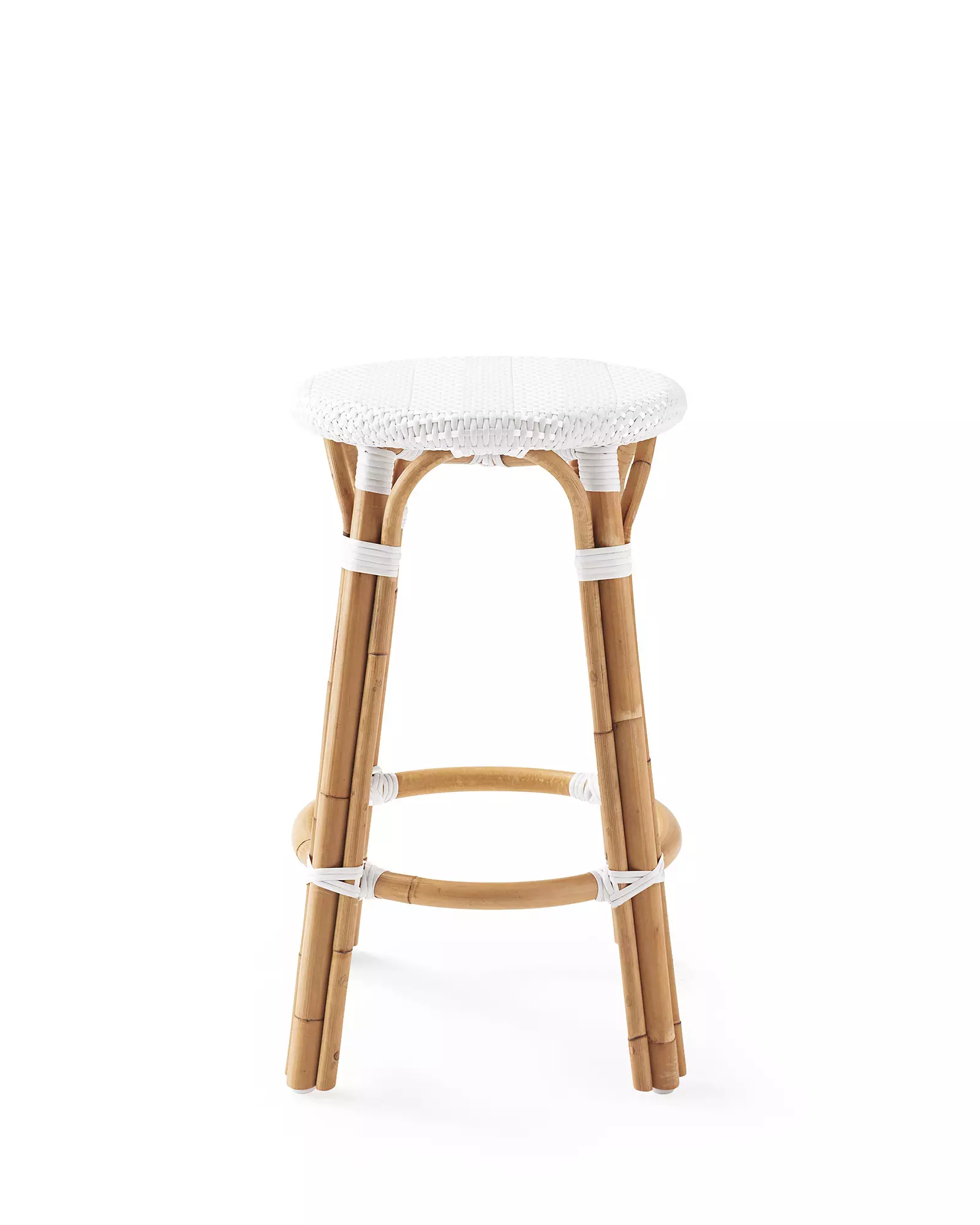Riviera Rattan Backless Counter Stool