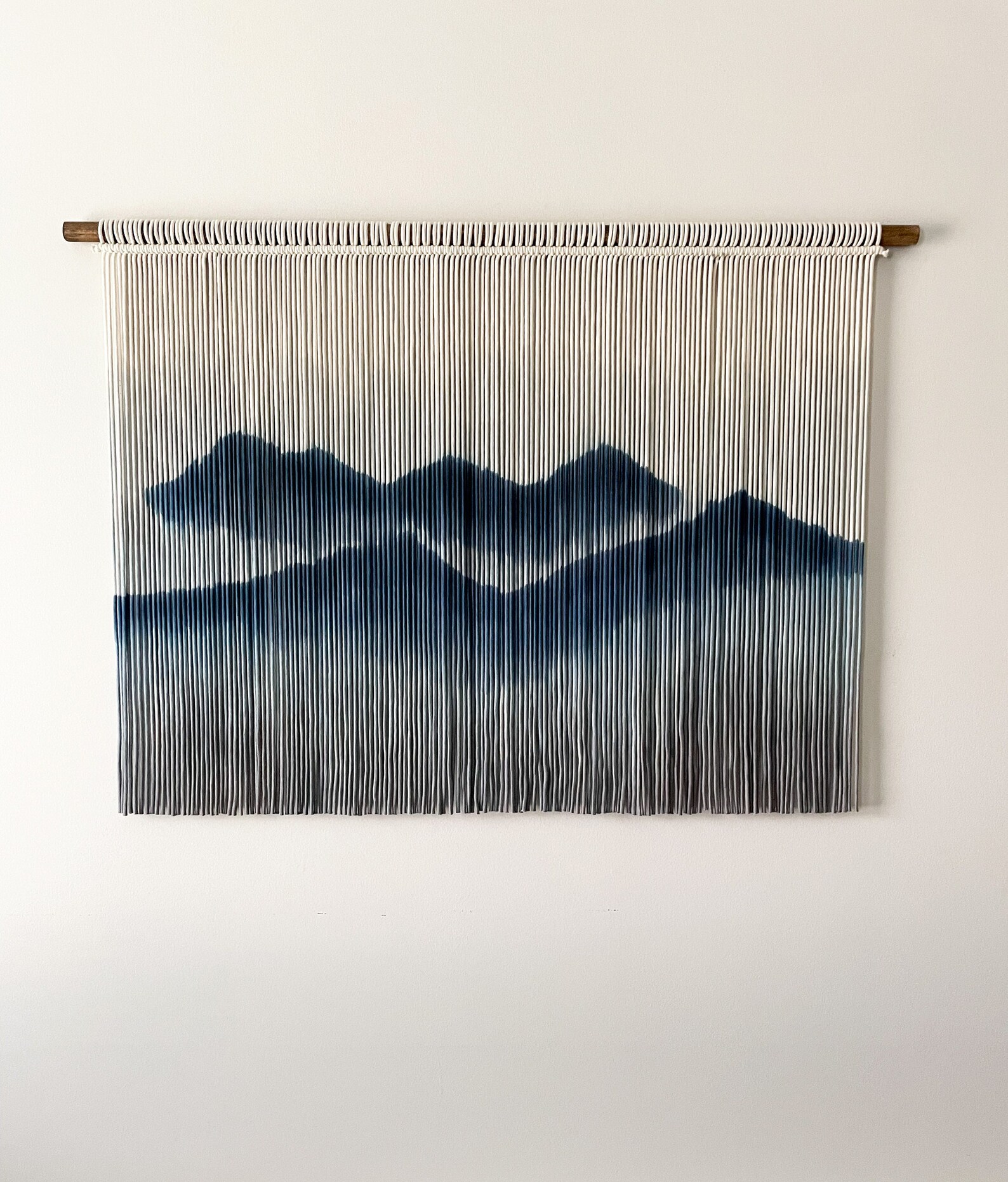 Ascend Dip Dye Fiber Art