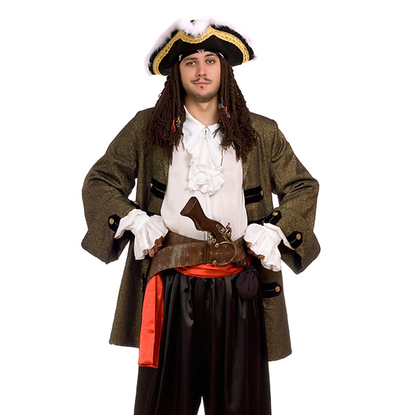 A man in a pirate costume