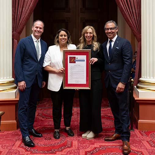 Senator Caroline Menjivar presents resolution celebrating Central Casting's 100 year anniversary