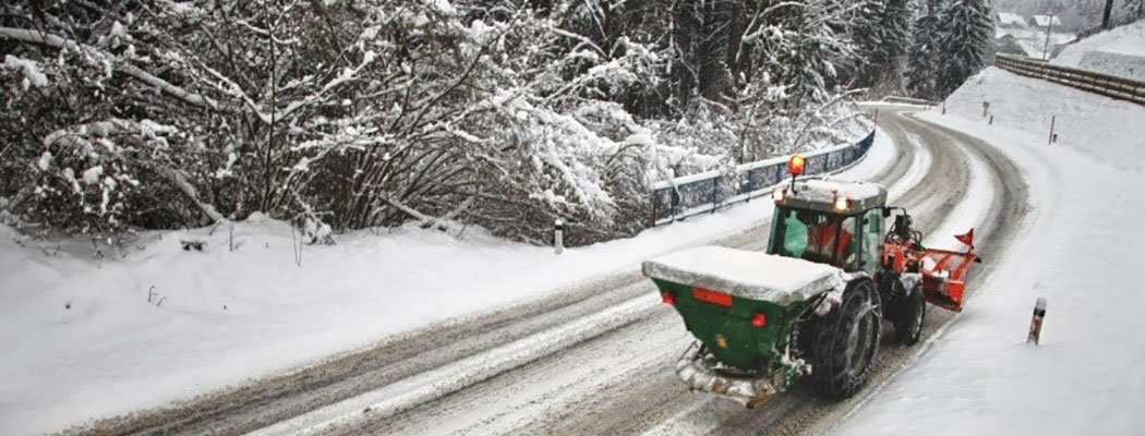 Sensor usage in salt spreading machinery.