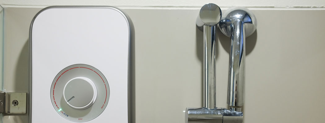 Sensor usage in electric shower systems.