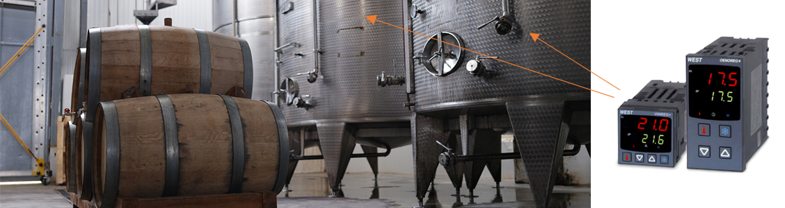 Glycol chiller heater system with sensor monitoring.