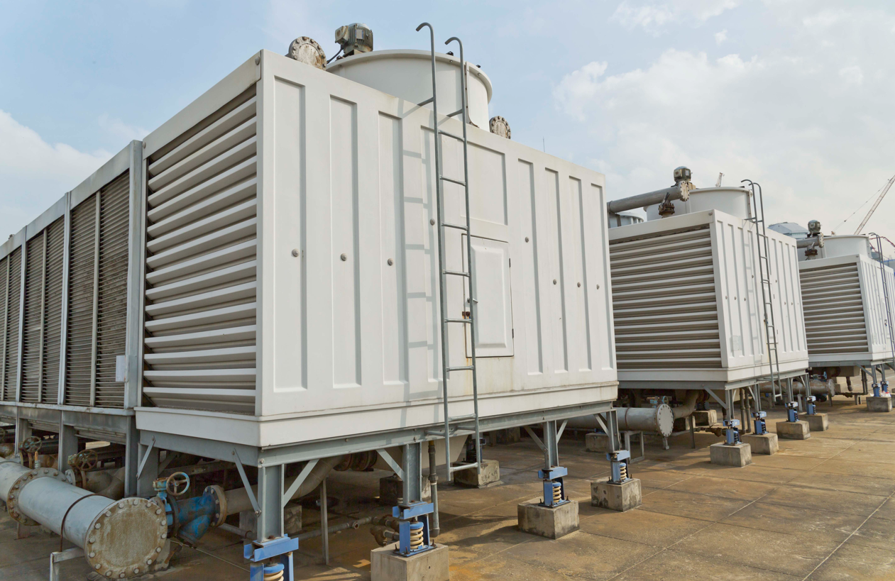 Sensor integration in cooling tower systems.