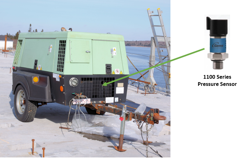 Sensor usage in air compressor systems.