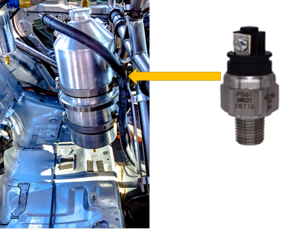 PS61 sensor used in rally car systems.
