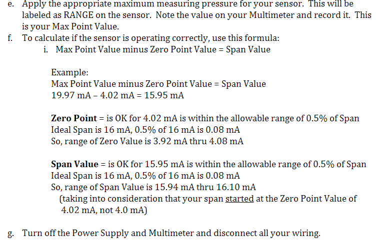 Final stage bench testing of Gems 3500 sensor.